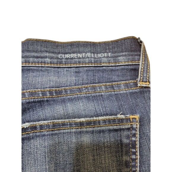Current/Elliott Womens 28 The High Waist Skinny Townie Distressed Stretchy A1.1 - Picture 4 of 11